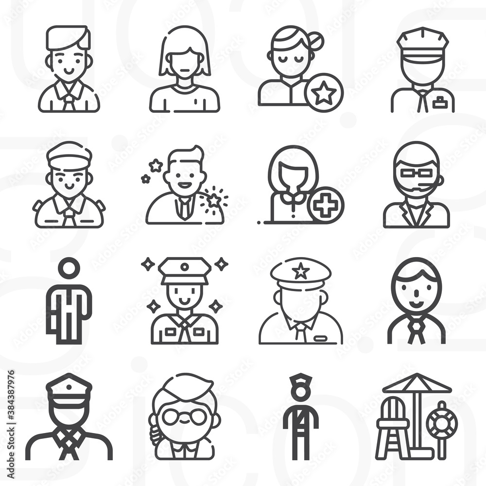 16 pack of porter lineal web icons set 16 pack of porter lineal web icons set