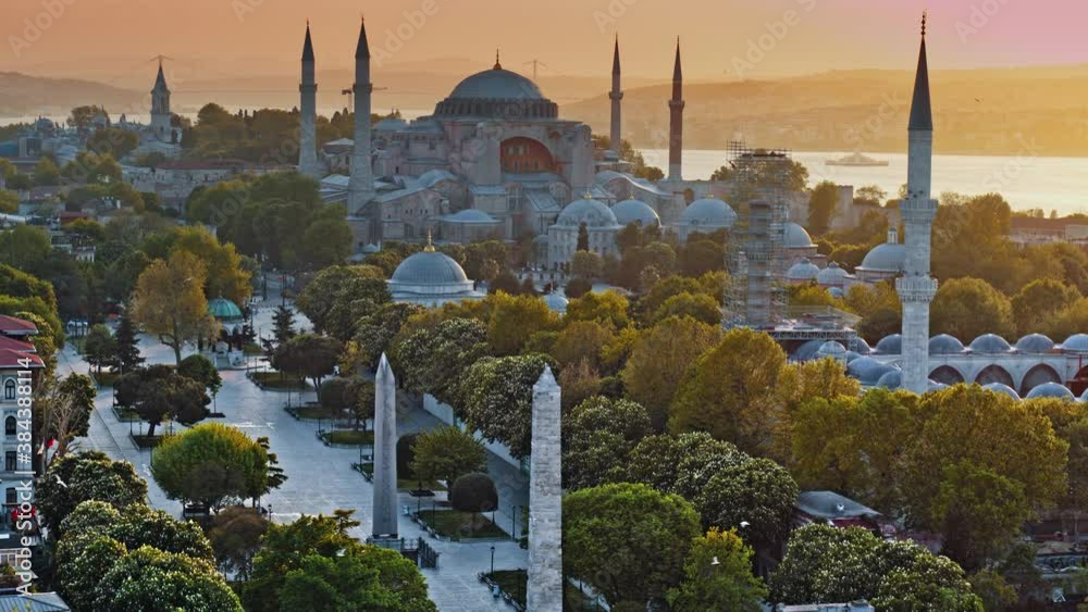 Hagia Sophia in turkish city