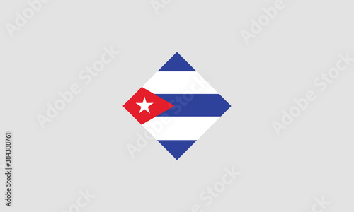 Free Download Cuba flag diamond vector illustration - GFXLoad