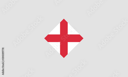 England flag diamond vector illustration