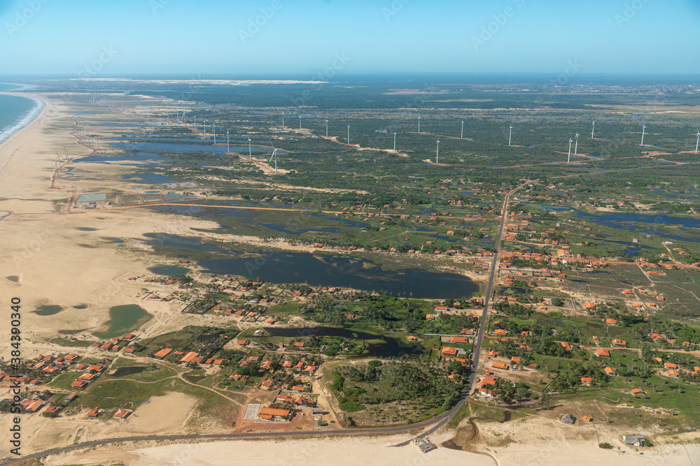 Parque eólico em Luís Correia no Ceará