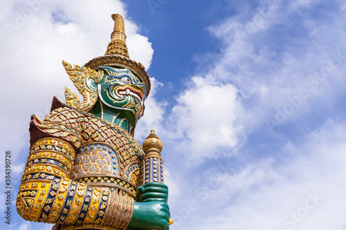 Giant Guardian of Wat Phra Kaew - Temple of the Emerald Buddha photo