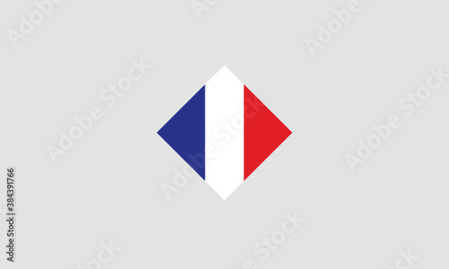 Free Download France flag diamond vector illustration - GFXLoad