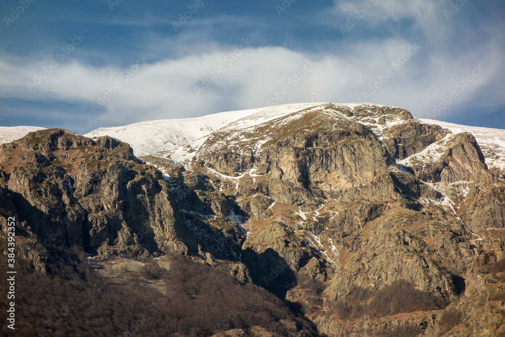 Obraz premium Botev peak. Central balkan national park, Stara planina mountain, Bulgaria