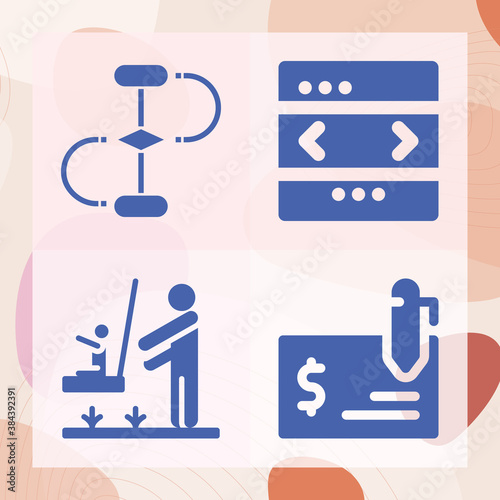 Simple set of valves related filled icons