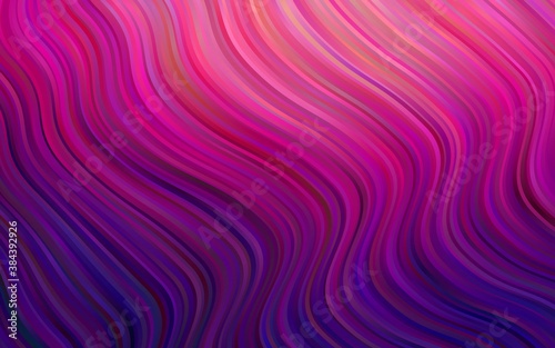 Dark Purple vector background with lava shapes.