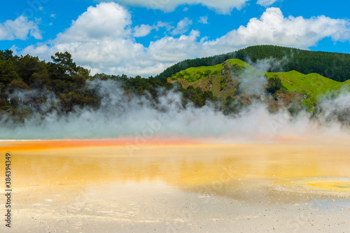 Artist's Palette hot spring in the New Zealand