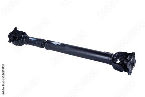 new driveshaft of a Russian-made car on a white background