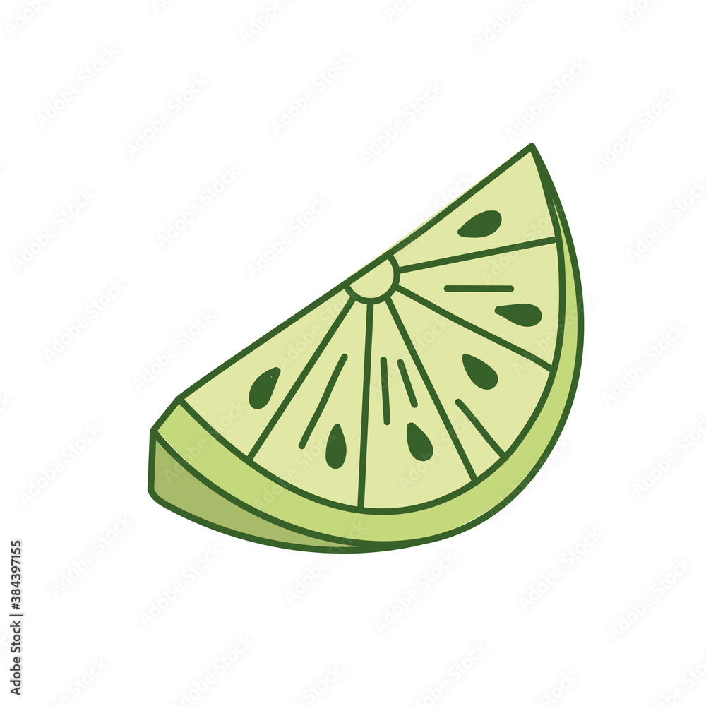 lemon fruit line and fill style icon vector design
