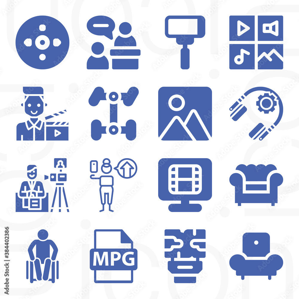 16 pack of camera filled web icons set 16 pack of camera filled web icons set