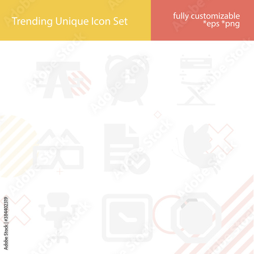 Simple set of single related filled icons.