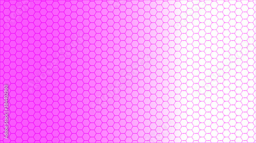 Pink purple honeycomb hexagon background pattern. Vector isolated texture. Comb seamless texture design. Vector hexagonal cell texture