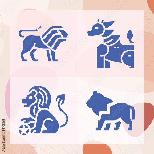 Simple set of jeff related filled icons