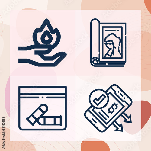 Simple set of prove related lineal icons