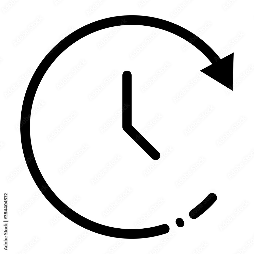 Pixel perfect time duration process line icon. vector illustration - obrazy, fototapety, plakaty 