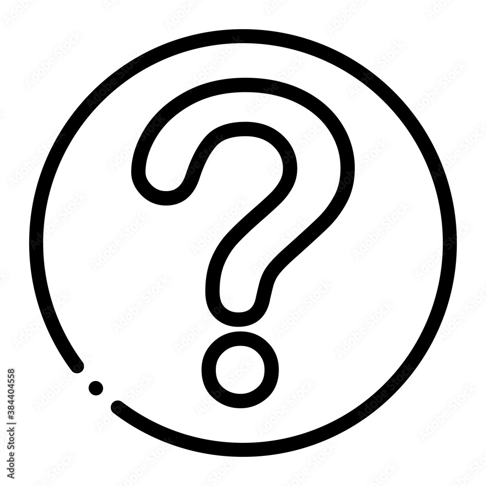 Pixel perfect question mark line icon. vector illustration Pixel perfect question mark line icon. vector illustration