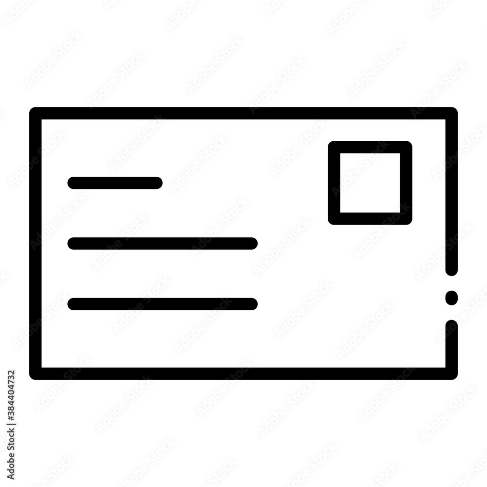 Pixel perfect mail envelope line icon. vector illustration Pixel perfect mail envelope line icon. vector illustration