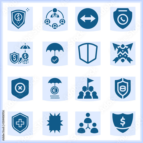 Defence  related simple set. 16  filled