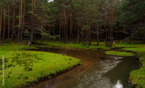 River of Quintanar de la Sierra in Burgos