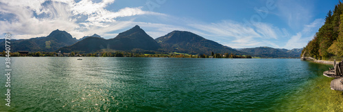 Wolfgangsee (Abersee) Bürglstein Rundwanderweg Panorama im Herbst