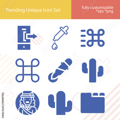Simple set of restoration related filled icons.