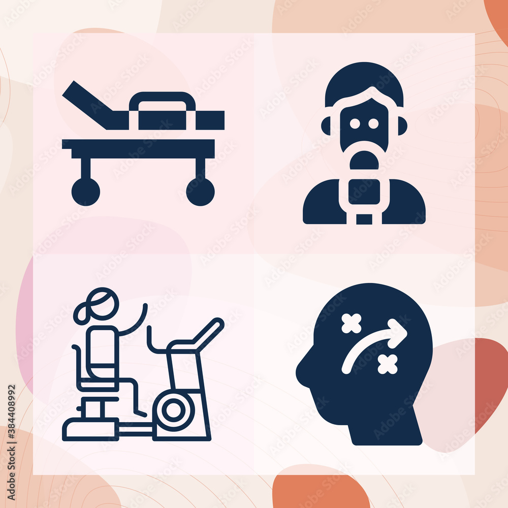 Simple set of lifestyle related filled icons Simple set of lifestyle related filled icons