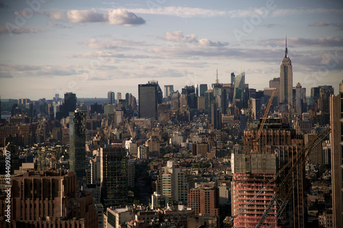 New York City. Wonderful panoramic aerial view of Manhattan Midtown Skyscrapers  © otmman