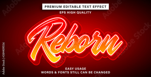 Text effect reborn