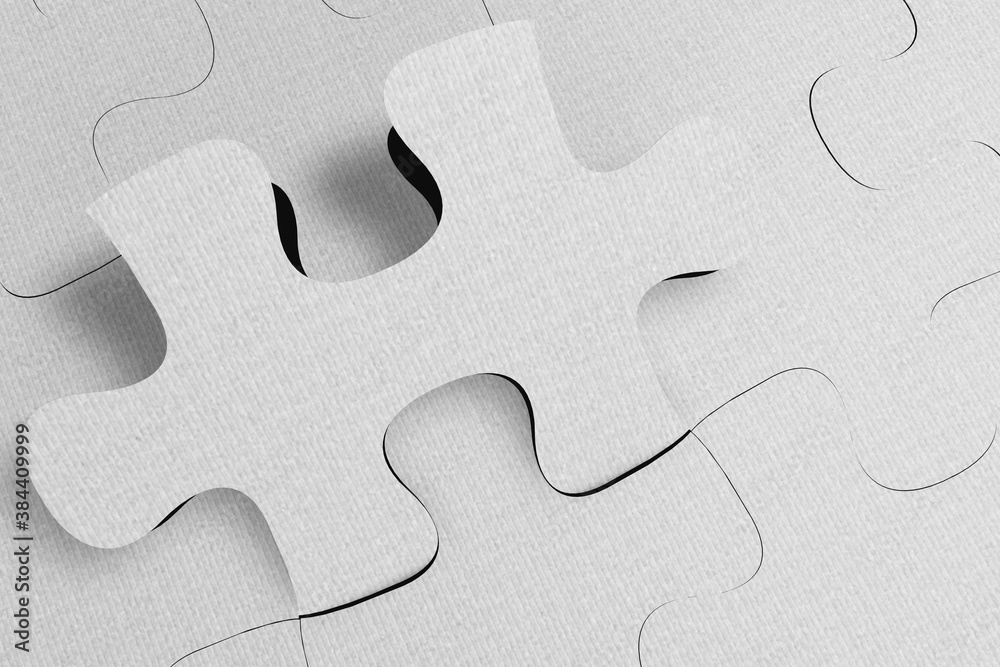 Nice puzzle with piece in the air, metaphor which represents part to integrate. 3D RENDER. Nice puzzle with piece in the air, metaphor which represents part to integrate. 3D RENDER.