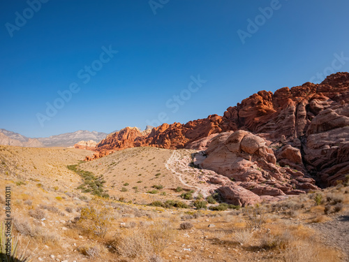 Sunny view of the Calico Hills of Red Rock Canyon National Conservation Area