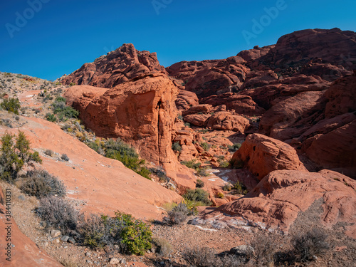 Sunny view of the Calico Hills of Red Rock Canyon National Conservation Area