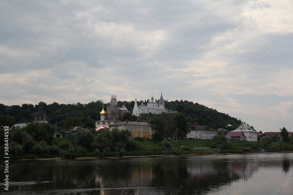 view of the town from the river