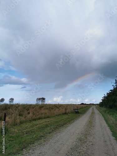 a rainbow close to the baltic sea in Germany photo