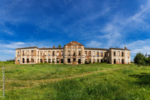 An old abandoned palace house in Izyaslav. Ukraine