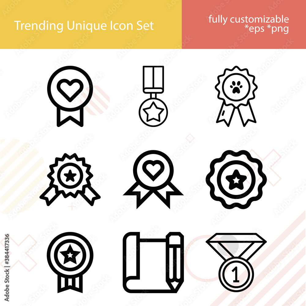 Simple set of purple heart related lineal icons. Simple set of purple heart related lineal icons.