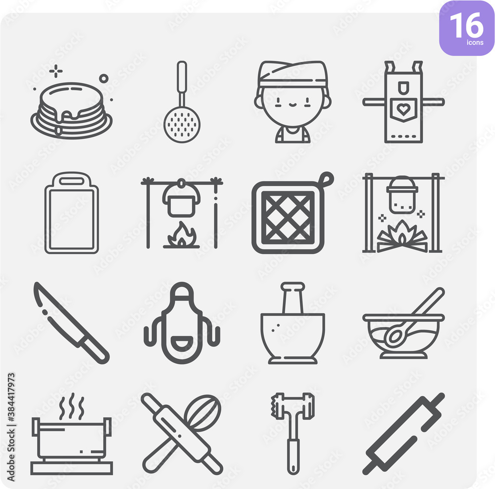 Simple set of islands related lineal icons. Simple set of islands related lineal icons.