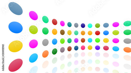 Icon Colorful Symbol loop simple pattern design wallpaper abstract 3D illustration