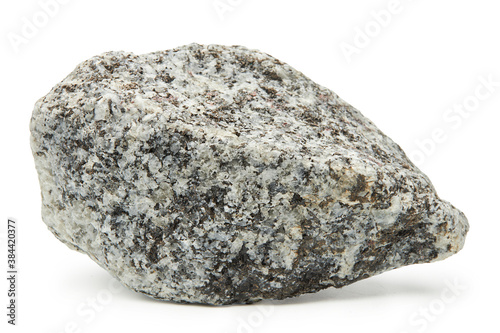 Large rock stone isolated on a white background.