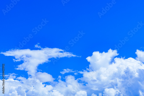 cumulonimbus cloud and blue sky in Japan