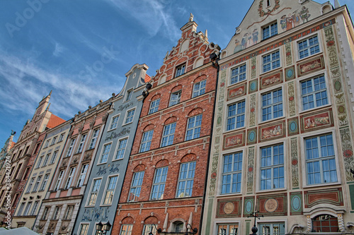 Historic tenement houses in Gdansk