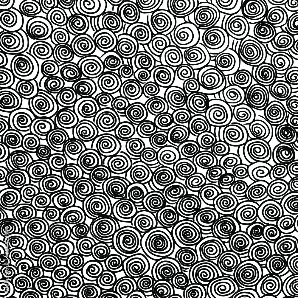 Small spiral pattern. A background of a large number of spirals.