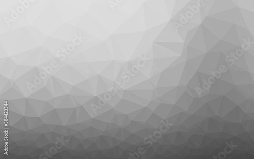 Fototapeta Naklejka Na Ścianę i Meble -  Light Silver, Gray vector triangle mosaic texture.
