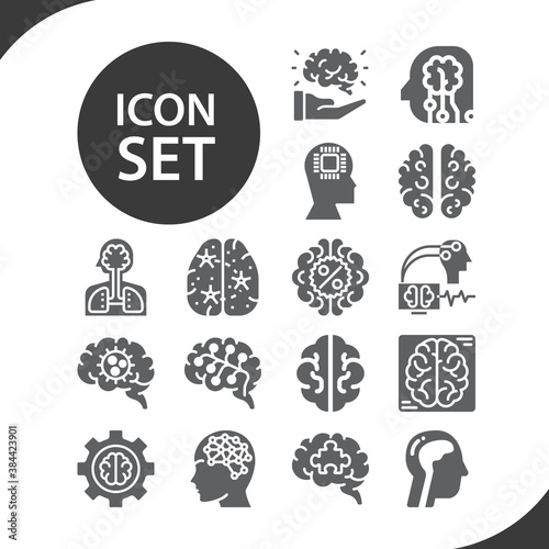 Simple set of ventricle related filled icons.
