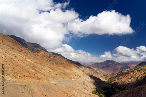 Alpine landscape of Atlas Mountains, South Morocco, Africa