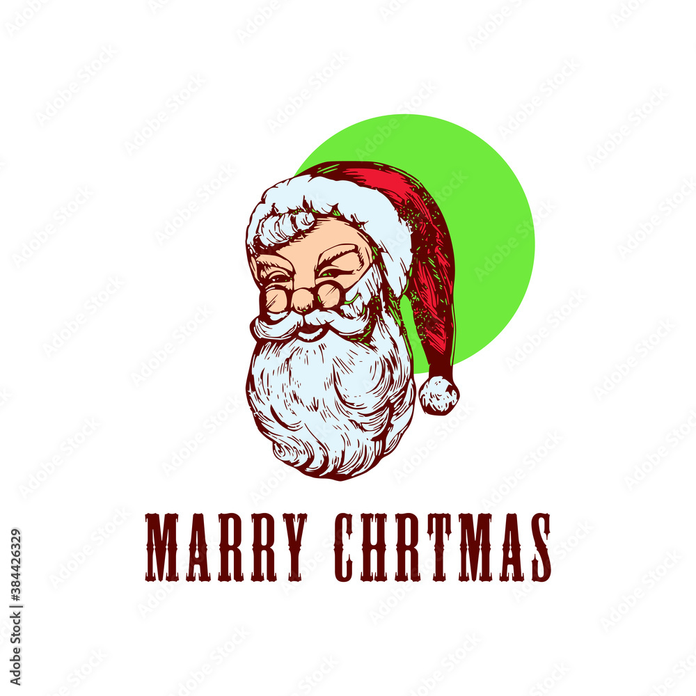 Merry Christmas hand drawn logo Merry Christmas hand drawn logo