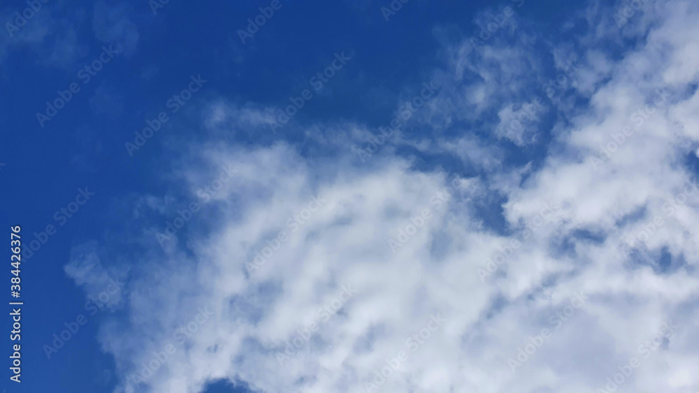 Image of the blue sky in autumn with clouds. Image of the blue sky in autumn with clouds.