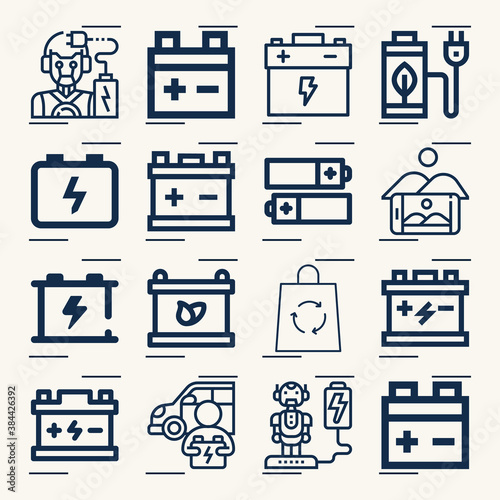 Simple set of assault and related lineal icons.