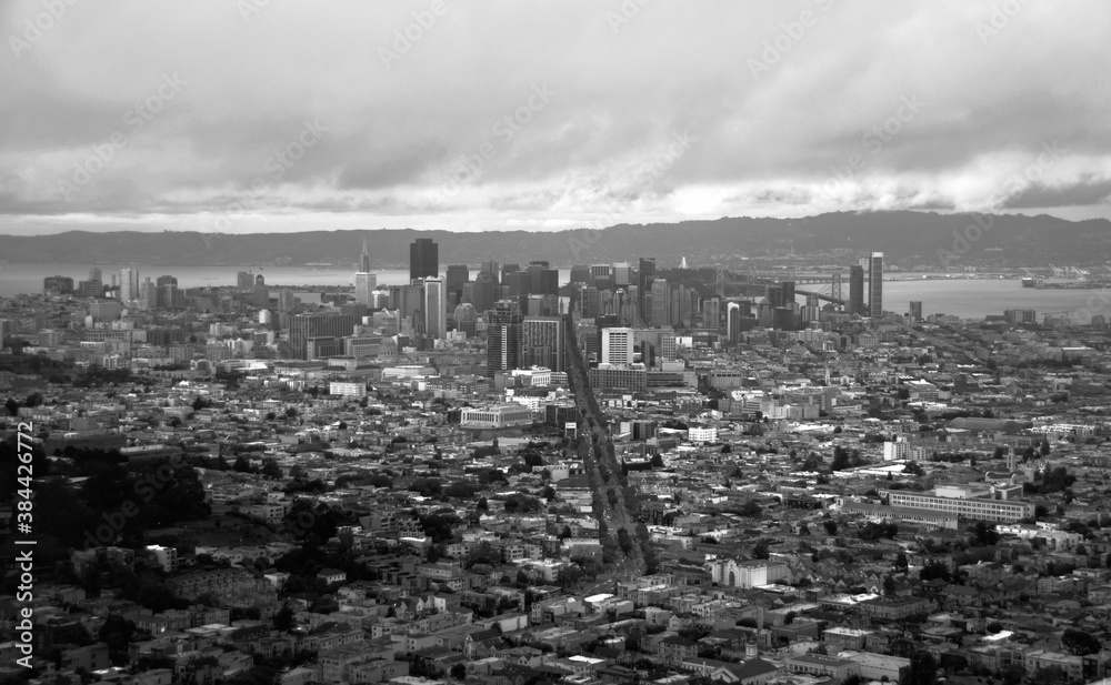 Naklejka premium view of san francisco 
