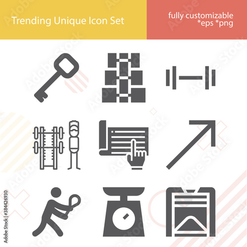 Simple set of bias related filled icons.