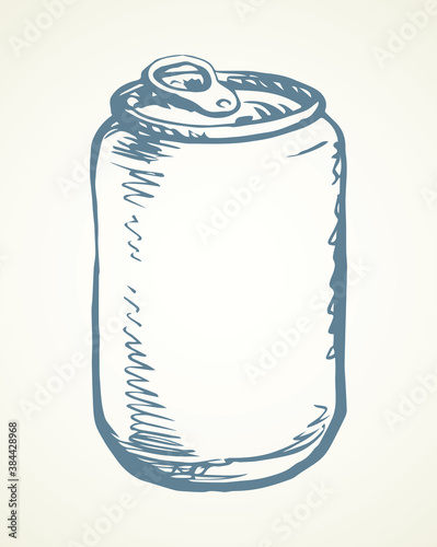 Can. Vector drawing icon sign